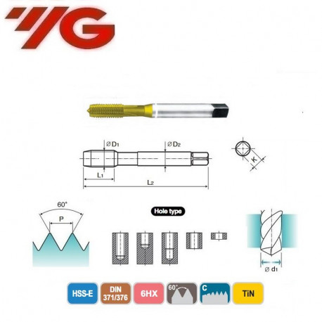 GWINTOWNIK  M27  DIN 371/376   ISO 6HX  NI