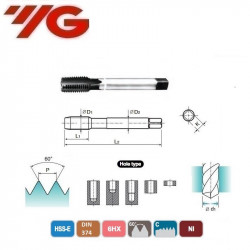 GWINTOWNIK  M4 DIN 374  ISO 6HX  NI