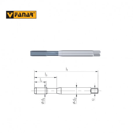 GWINTOWNIK DIN-371-C  M3  6HX HSSE-PM  1400  TiCN