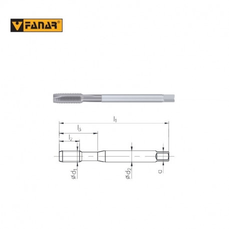 GWINTOWNIK DIN 376-B  M30 ISO2(6H)  HSSE  INOX OX