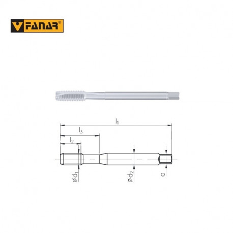 GWINTOWNIK DIN 376-B  M30 ISO2(6H)  HSSE  INOX OX