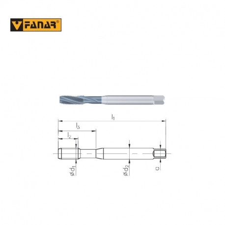 GWINTOWNIK DIN-371-C M5  6HX  R15  HSSE-PM  Ti  TiCN