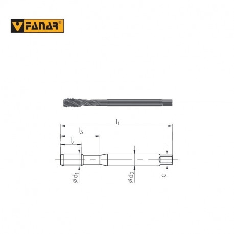 GWINTOWNIK DIN-376-C  M8  ISO3(6G)  R40  HSSE 800