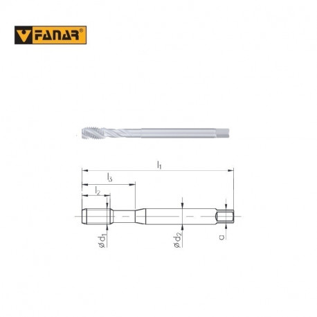 GWINTOWNIK DIN-376-C  M4  ISO2(6H ) R40  HSSE-PM  FAN