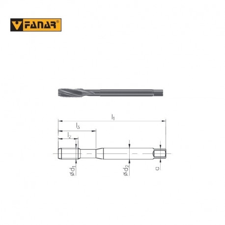 GWINTOWNIK DIN-376-C  M36  ISO2(6H ) R40  HSSE-PM  FAN