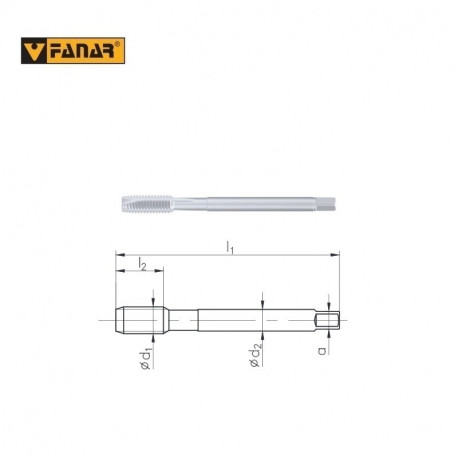 GWINTOWNIK DIN-374-B M 28x1,5  ISO2(6H) HSSE INOX