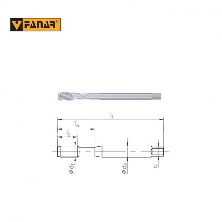 GWINTOWNIK  DIN-374-C M8x1 ISO2(6H) R40 HSSE 800