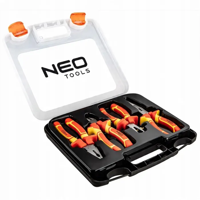  NEO TOOLS ZESTAW SZCZYPCE DLA ELEKTRYKA 1000V 4 sztuki 160mm WALIZKA 01-236 