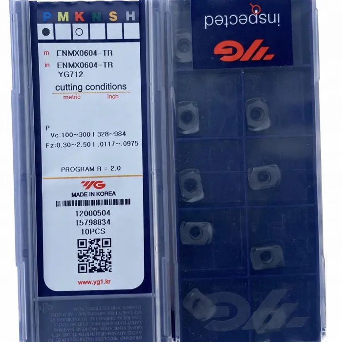  YG-1 ENMX0604-TR YG712 stal zwykła i żeiwo Płytki ENMX 0604-TR do frezowani 