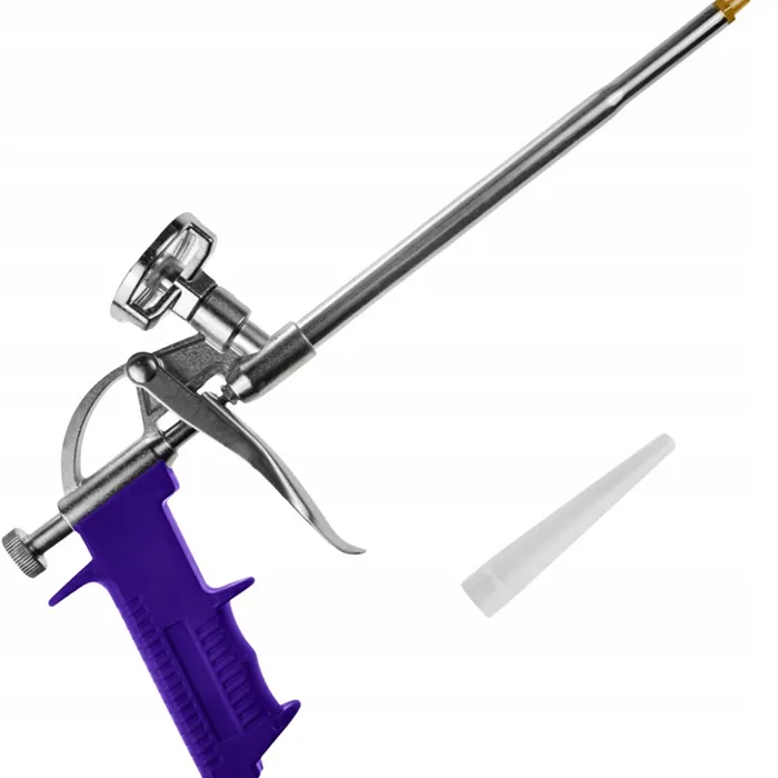  IRON Pistolet do pianki montażowej piany pianokleju METALOWY + 1x końcówka 