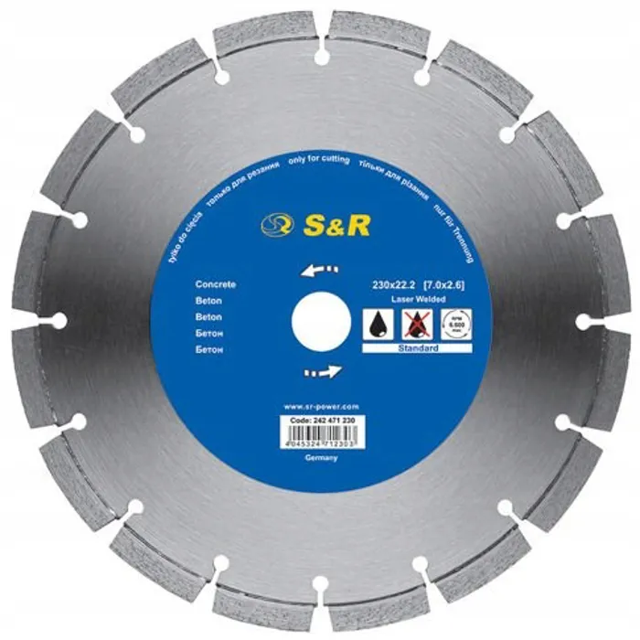  S&R Diamentowa tarcza segmentowa 125x22,2MM 