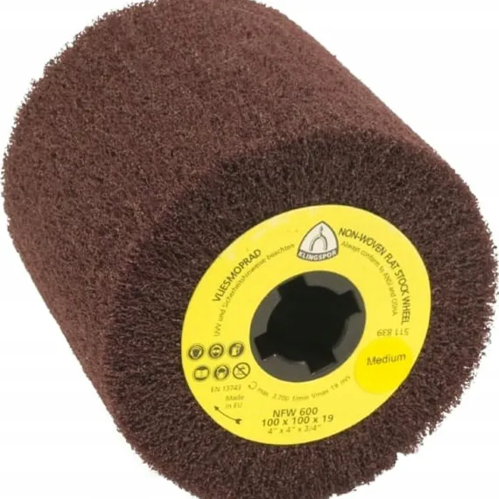  Klingspor Ściernica listkowa walcowa do satynowania medium 100 x 100mm 
