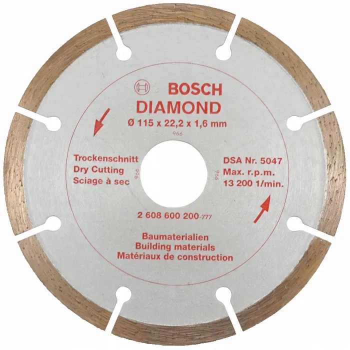  BOSCH Tarcza diamentowa BETON 115mm x 22,2 x 1,70mm 