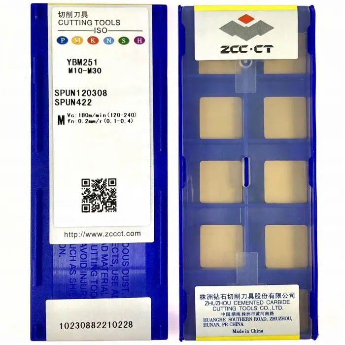  ZCC-CT SPUN 120308 YBM251 inox plytki do toczenia i frezowania 