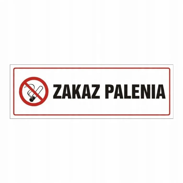  ZNAK ZAKAZ PALENIA 10X30 