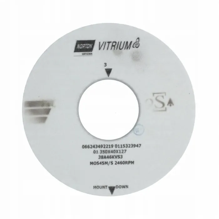  Ściernica 350x40x127mm Gr60 Norton Vulcan tarcza biała fi 350 otwór 127 mm 
