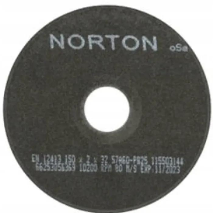 NORTON tarcza 150x2x32 57A60PB25 do próbek laboratoryjnych 
