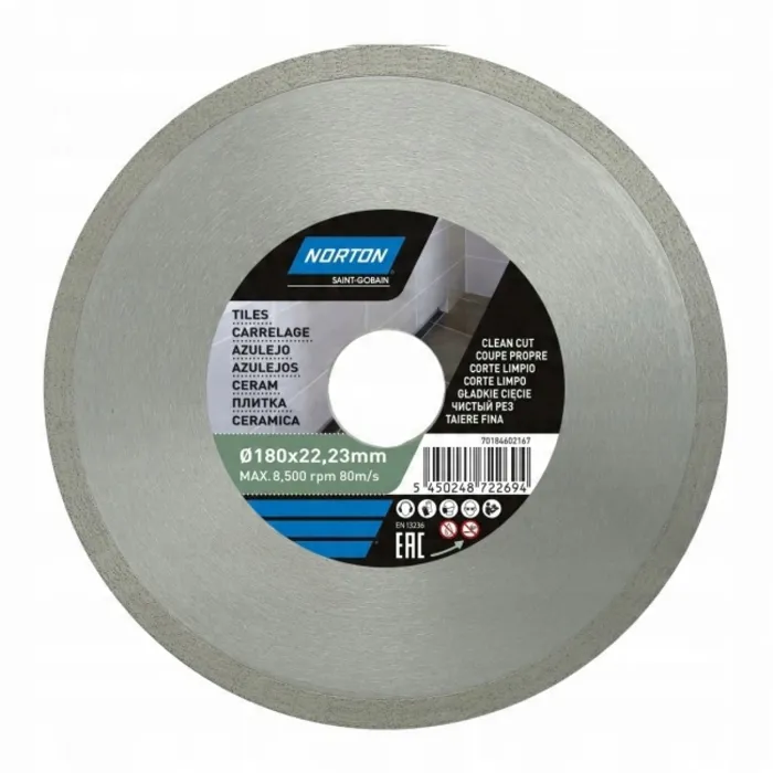 Norton Tarcza diamentowa do cięcia ceramiki 180 x 25,4 mm 