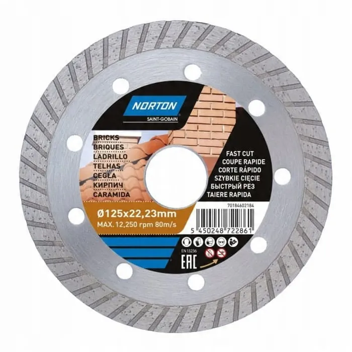  Norton Tarcza Diamentowa Jet Do Cięcia 125 x 22,23mm 70184602184 