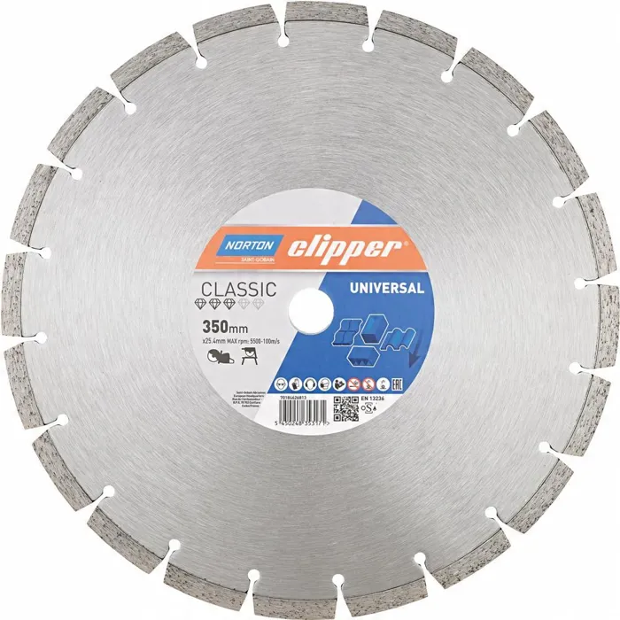  NORTON CLIPPER TARCZA DIAMNETOWA CLASSIC UNIVERSAL 350x25,4 70184626813 
