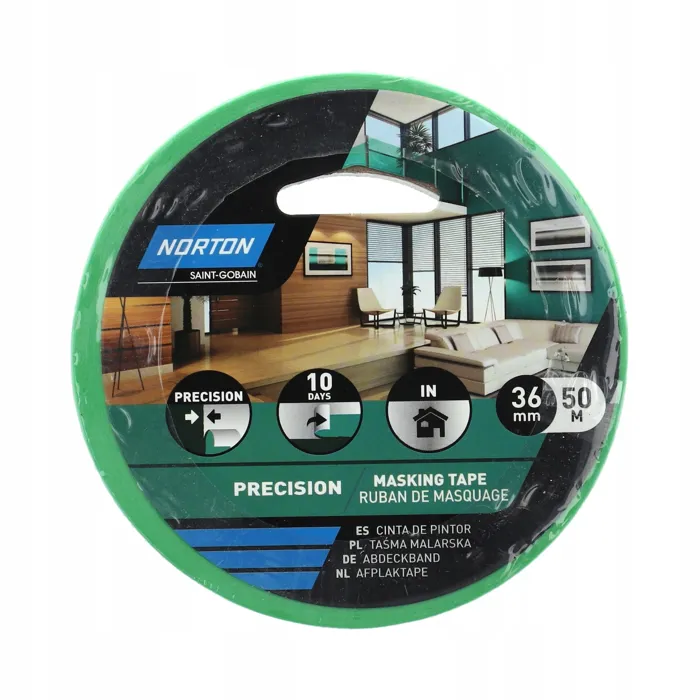  Norton taśma maskująca 36x50 zielona tasma do malowania tasma malarska 36mm 