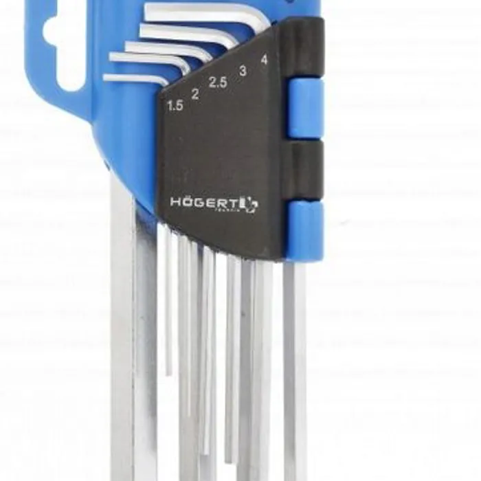  HOGERT Technik Klucze imbusowe 9 szt. CrV 