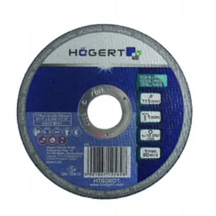  Hoegert Technik Tarcza korundowa do metalu i inoxu, 125 x 1.0 x 22.23 mm 