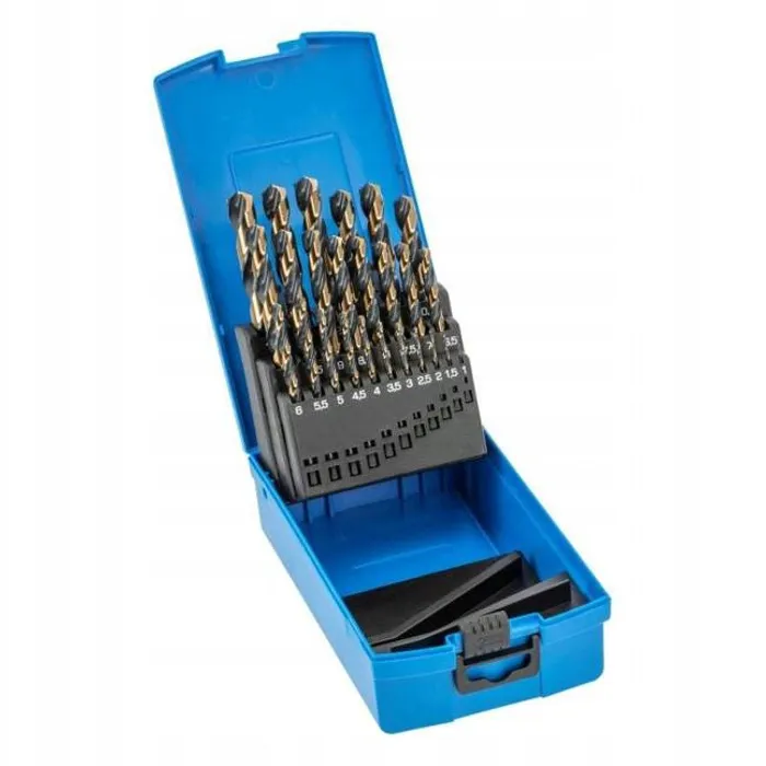  Zestaw Wierteł do Metalu 25 szt. 1-13 mm Hogert HT6D800 Wiertła NWKa kpl 