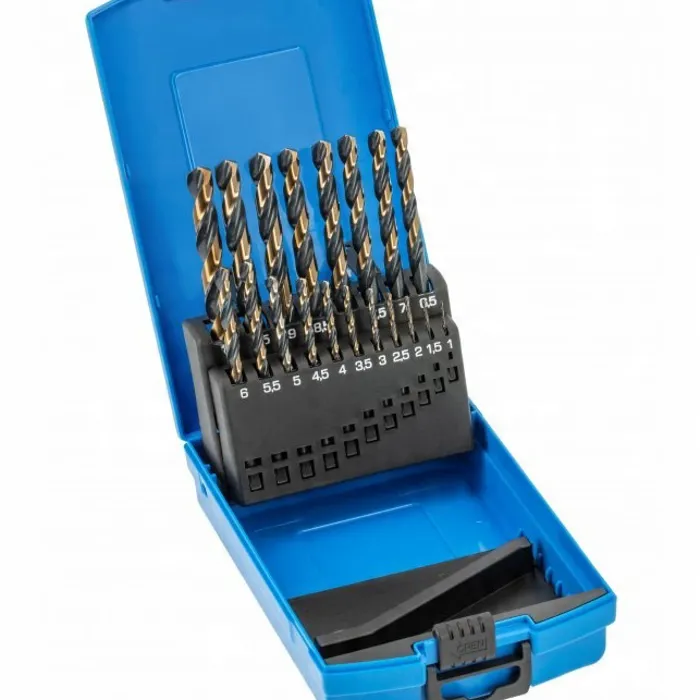  Zestaw Wierteł do Metalu 1-10 mm Hogert HT6D900 Wiertła NWKa kpl 