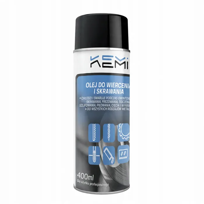  KEMI Olej do obróbki stali preparat do gwintowania i wiercenia w spray PL 