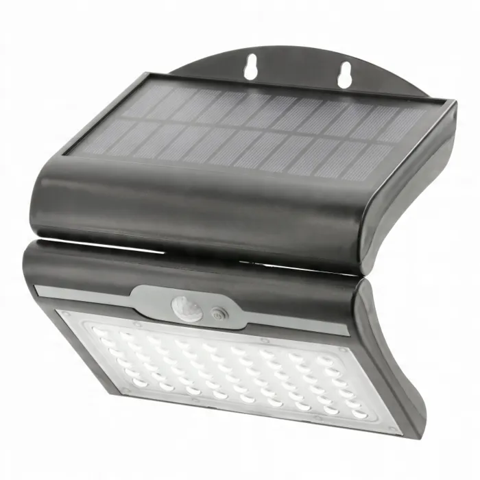  GTV Oprawa solarna LED z czuj.ruchu i zmierzchu RAMOS, 300lm, 6000K, IP44 