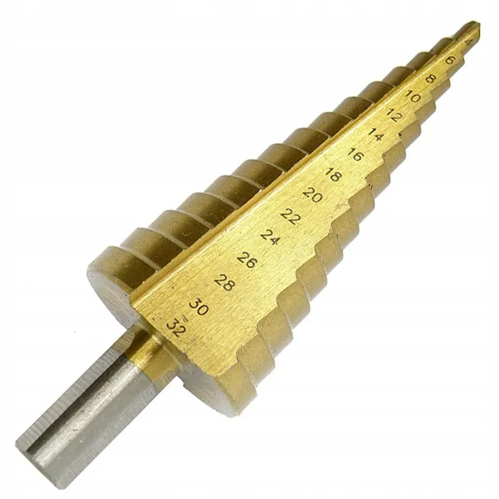  Silver Wiertło stożkowe do metalu 4-32mm HSS CHOINKOWE 