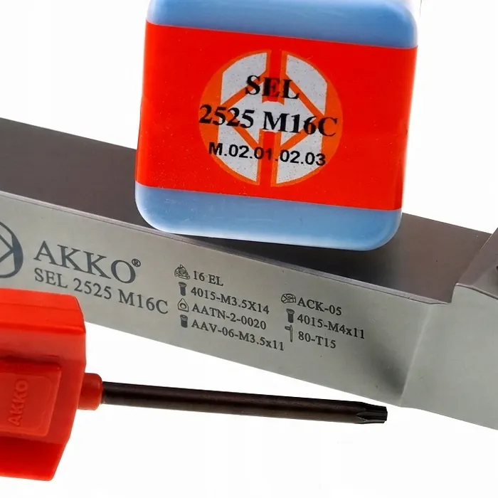  Nóż do gwintowania zewnętrzny AKKO SEL 2525 M16C na płytki 16EL..... 
