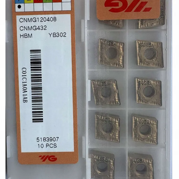  YG-1 płytki CNMG 120408 YB302 toczenie stali 