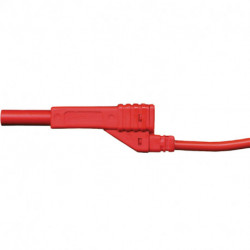 Kabel pomiarowy z wtyczką czerwony, 4 mm, długość 5 m